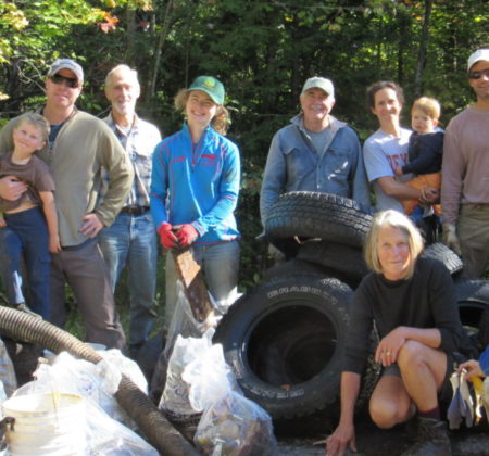 Volunteer river clean up crew (pre-floods)