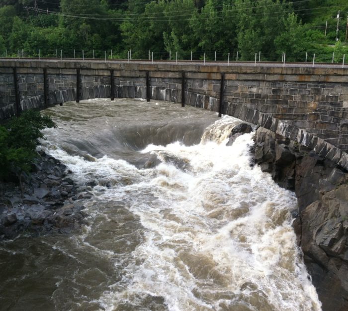 Bellows Falls in along Connecticut River.