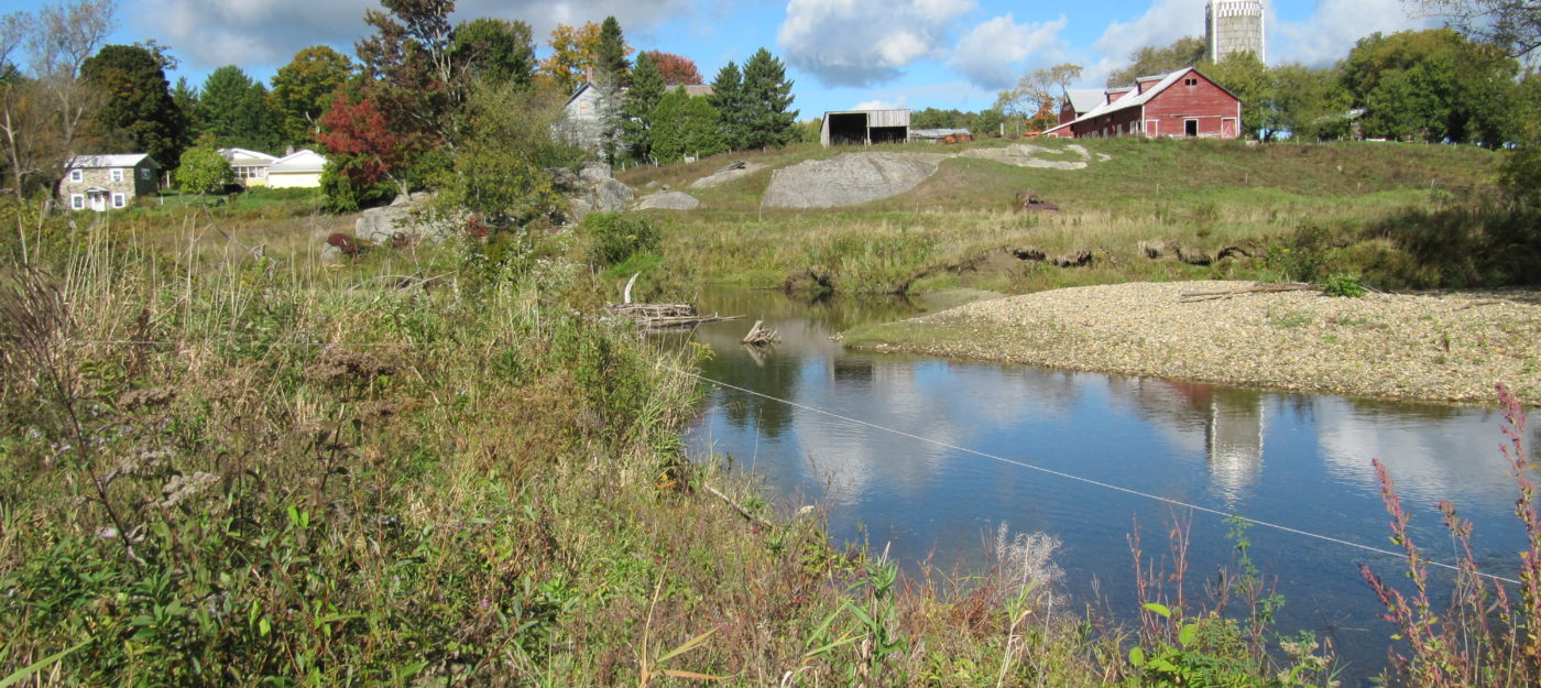 Davis Farm and conservation easement in on the Browns River in Jericho, Vermont.