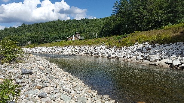 Conservation easement on the White River in Stockbridge, Vermont.