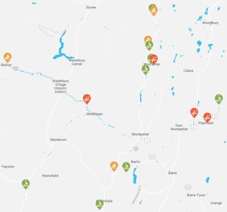 Vermont River Conservancy interactive map of conserved sites
