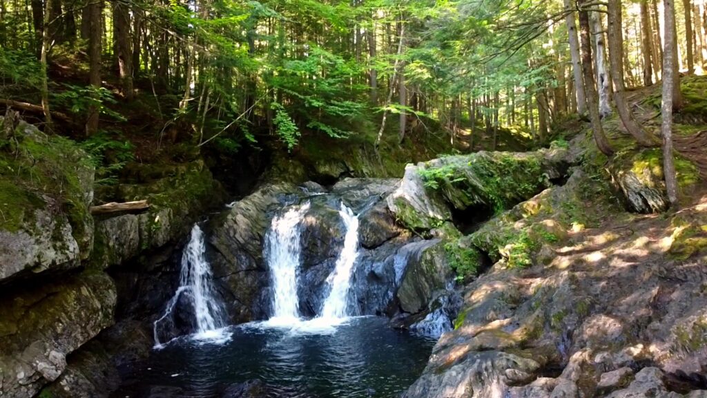 Waterfall at Journey's End swimming hole