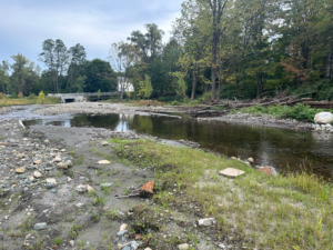 Whetstone Brook flooding created secondary channel