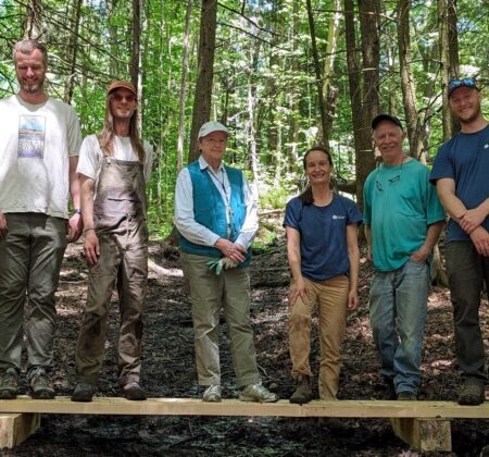 Volunteers at Johnson swimming hole 